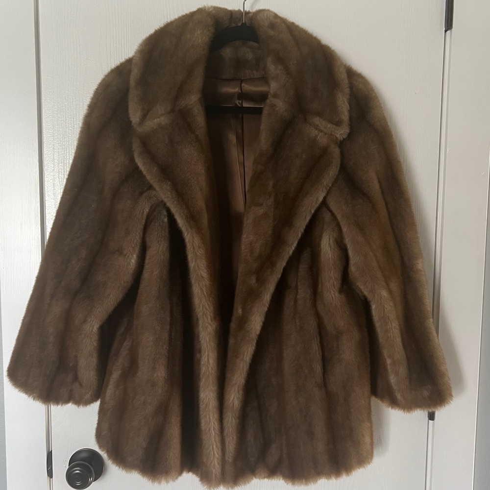 SOLD Tissavel of France Faux Fur Coat